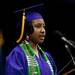 Christana Slater gives Student Council Remarks during the Ypsilanti High School Commencement at the Convocation Center on Tuesday, June 4. This is the 164th and final graduating class. Daniel Brenner I AnnArbor.com
